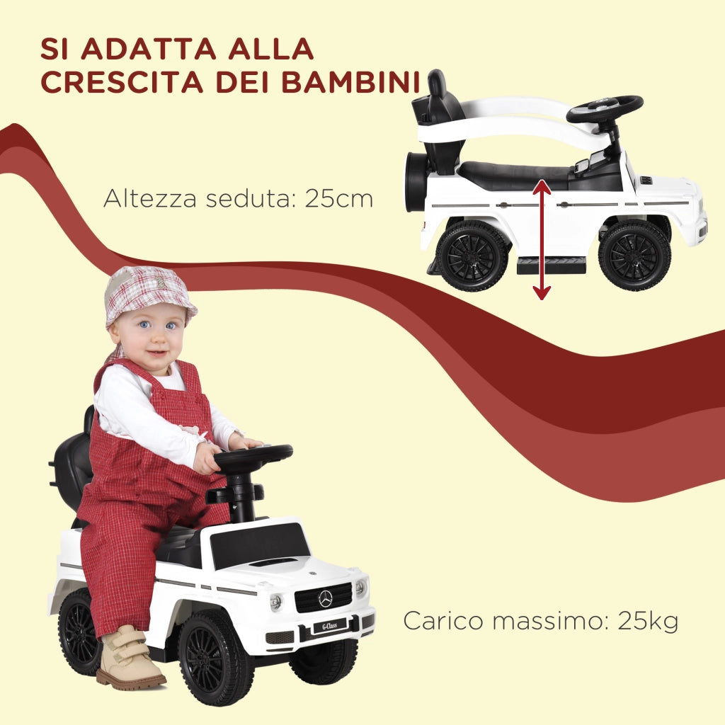 Macchina a Spinta per Bambini ¨C Minimal ¨C Bianco 85.5x40.5x95 cm