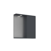 Mobile da bagno con specchio "Purus 65" - 63 x 18 x 68 cm - Antracite opaco