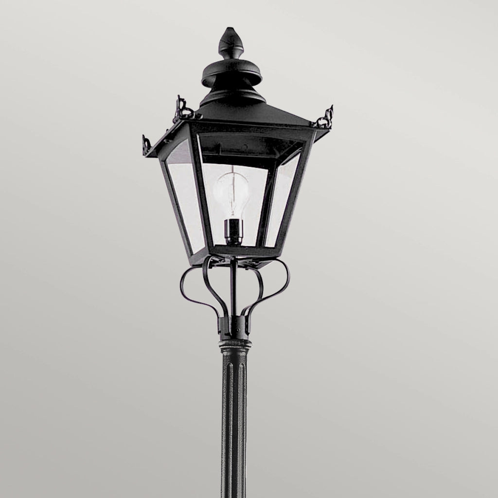 Lanterna da giardino retro nera E27 60W IP44 Elstead