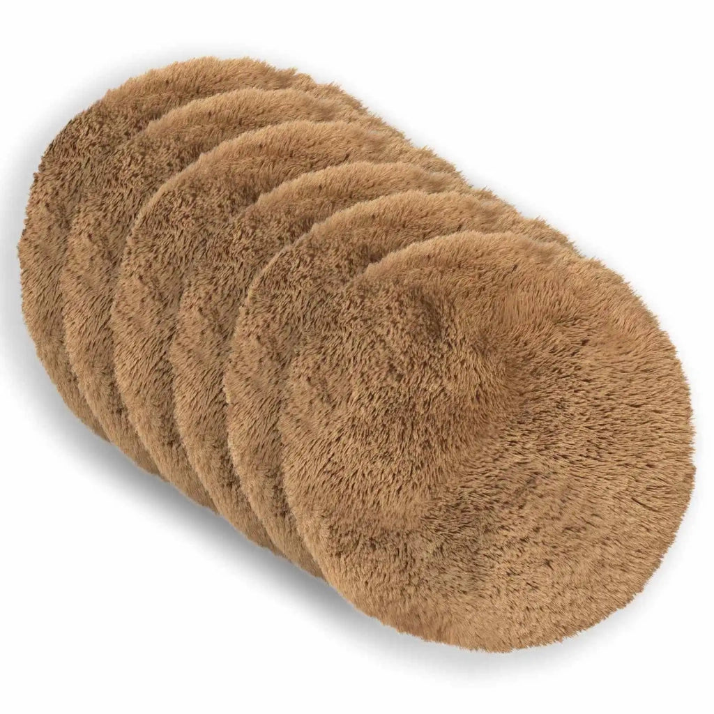 Federa 6 pcs HEERLEN Tortora Ø 60 cm Fleece PV 923070