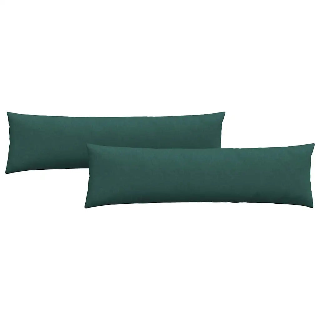 Cuscini da Divano 2 pcs Verde Scuro 145 x 40 cm Tessuto 42013830