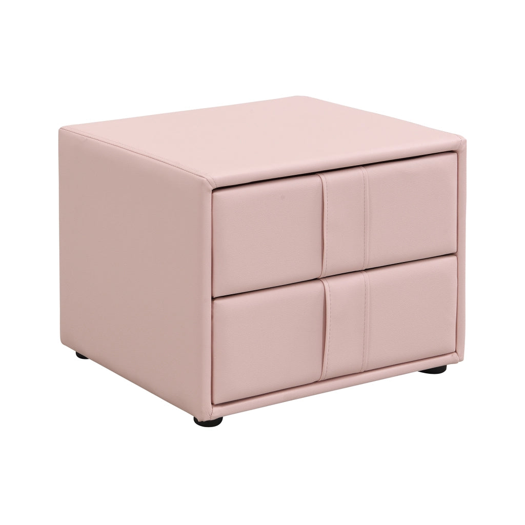 LETTO imbottito a forma di orso 90x200 cm rosa con comodino