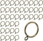 Anelli per tenda con occhiello - Multifunzionali - Set da 40 - Bronzo verde - Metallici