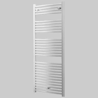 TERMOARREDO SCALDA SALVIETTE MOD. SAN REMO BIANCO CURVO  H 803 L 600     LAZZARINI