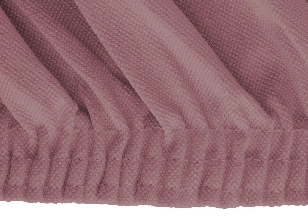Copridivano Antimacchia Elasticizzato Tinta Unita Modello Magic - 3 Posti - Rosa Antico