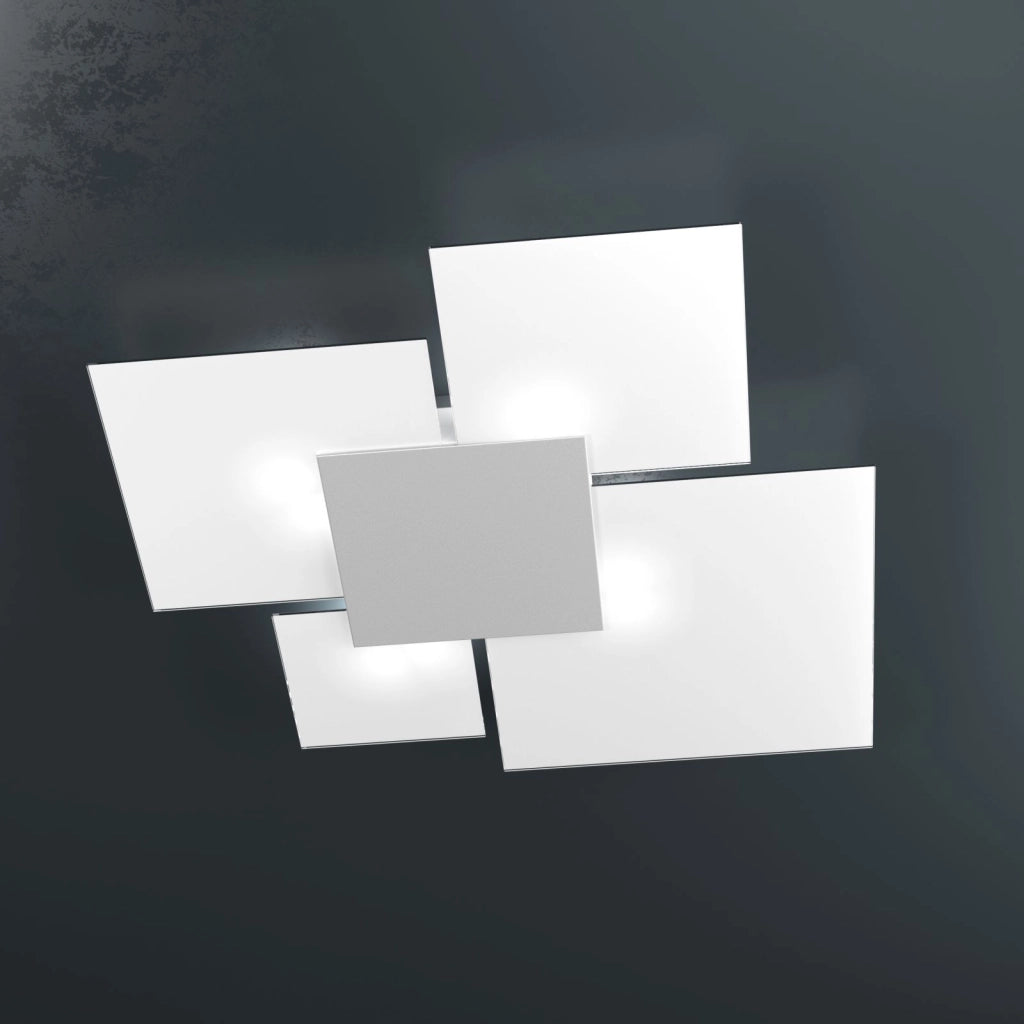 UPGRADE-90 APPLIQUE-PLAFONIERA 4 LUCI GRIGIO 1148-90-GR