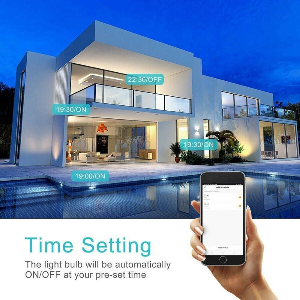 Trade Shop - Lampadina Smart Led Wifi E27 12w 2700k 6400k Dimmerabile Ios Android Alexa Google -