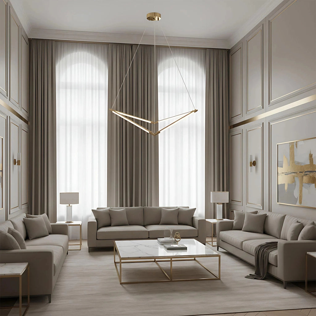 Lampada Da Soffitto Led App1776-cp Brush Gold