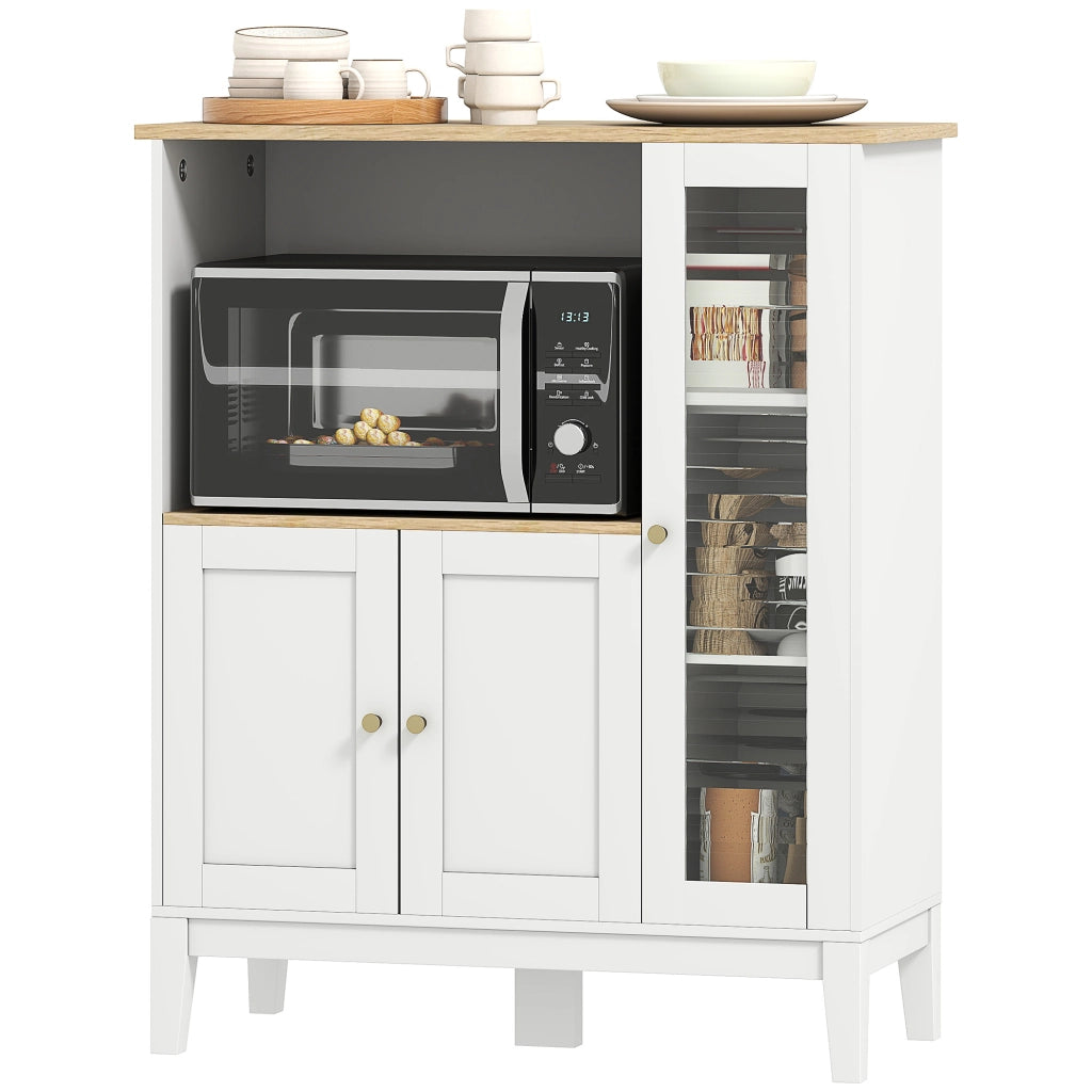 Mobile da cucina con ante e ripiani ¨C Minimal ¨C 80x35x97 cm bianco