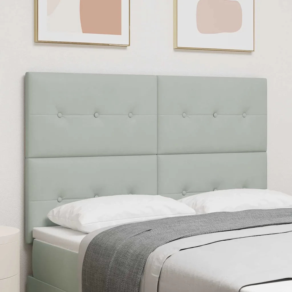 Testiera Grigio chiaro 160 cm Velluto 3337841