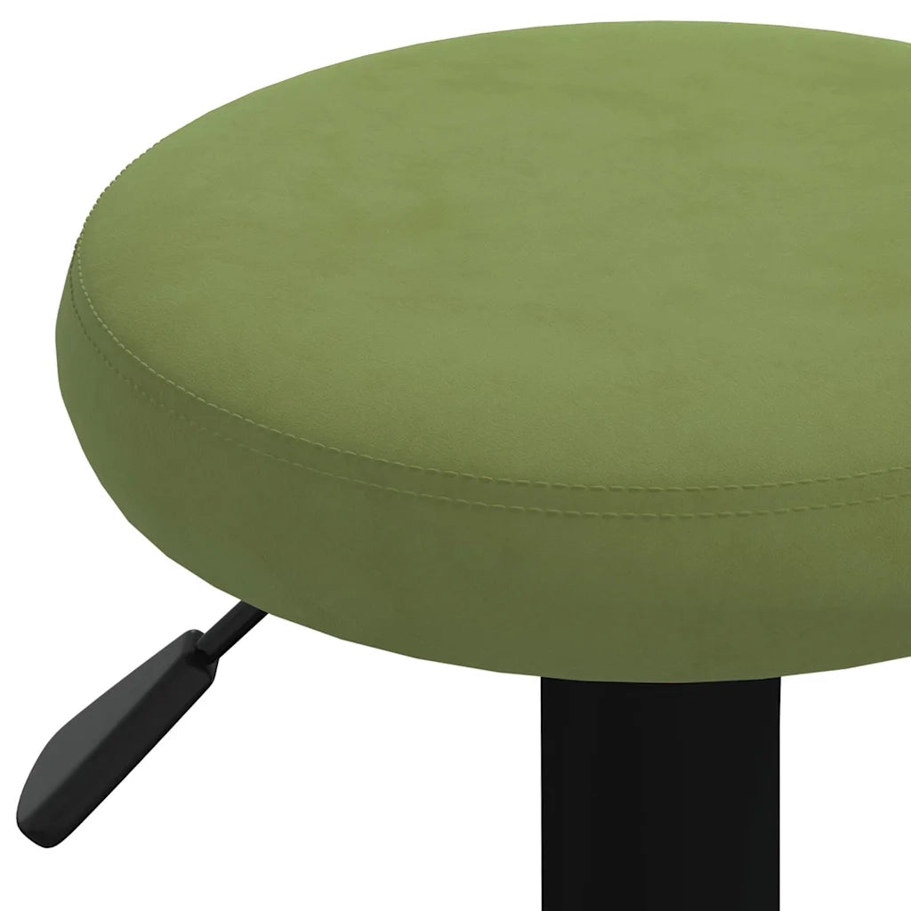Sgabelli da Bar 2 pz Verde Chiaro in Velluto 333145