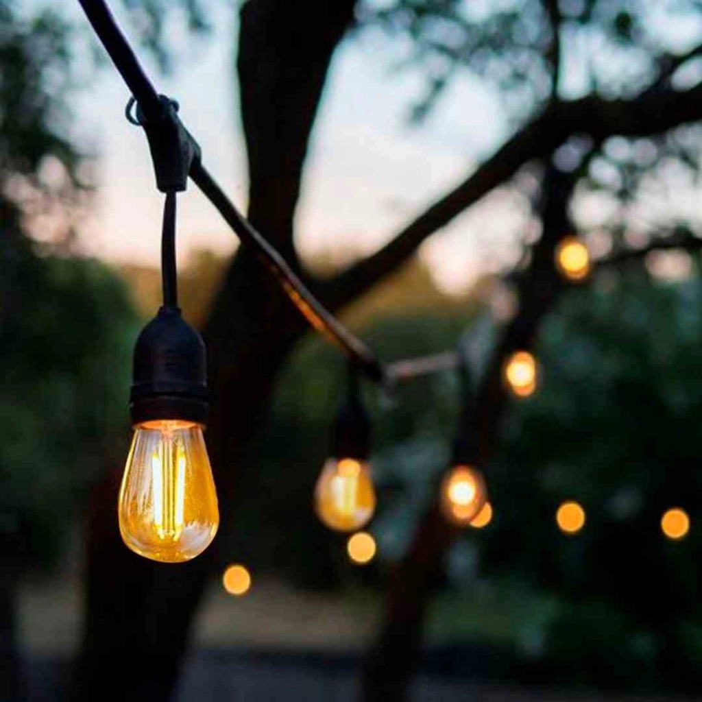 Girlanda luminosa da esterno Eko-Light 15m 15xE27 IP44 nera