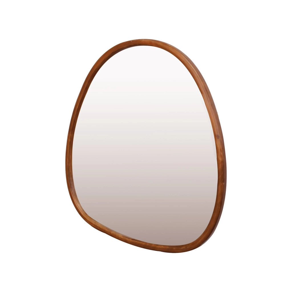 Specchio in legno di abete, 75cm, marrone