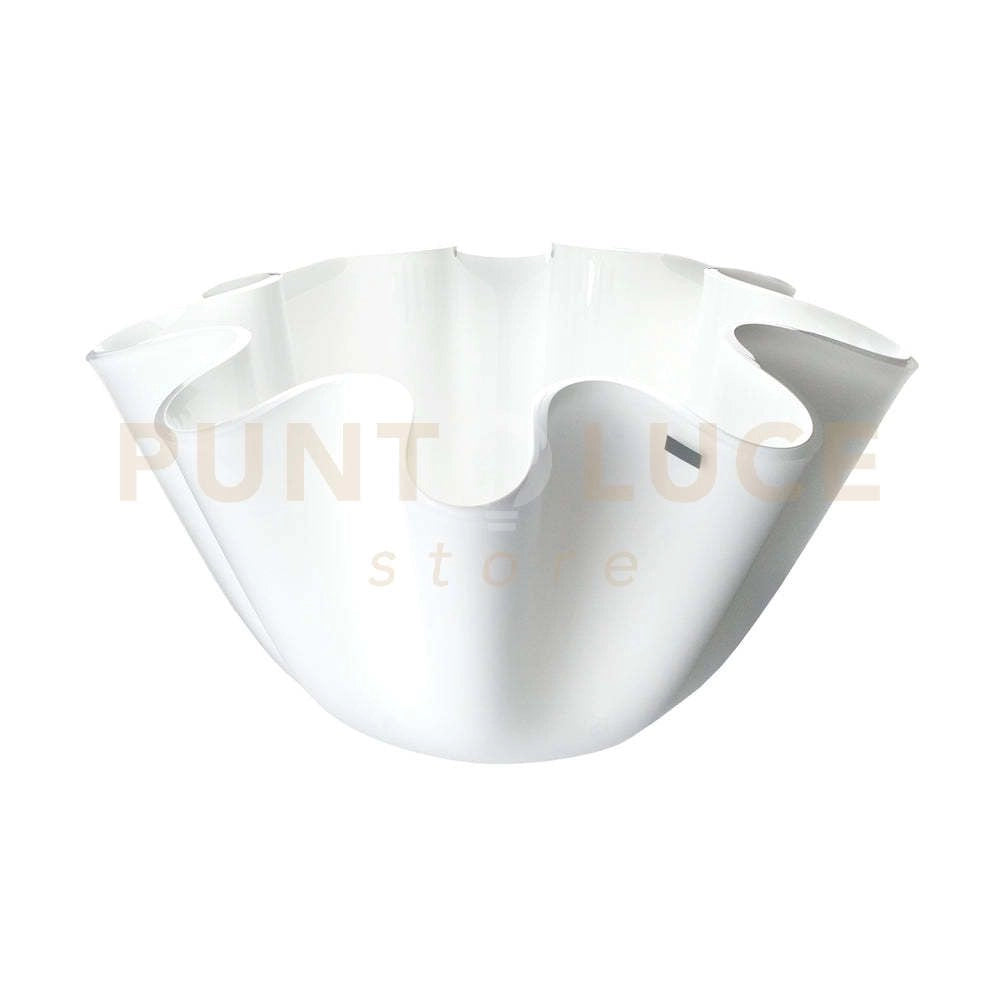 PORTAVASO CONTENITORE SOFT IN CRISTALLO ACRILICO BIANCO