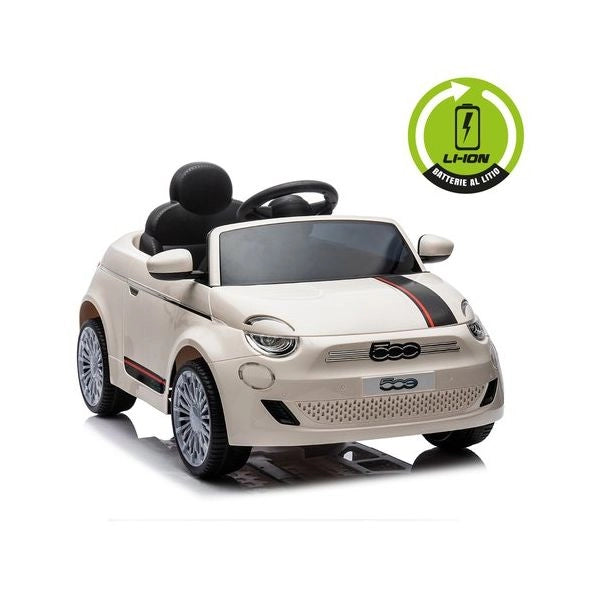 Auto elettrica mandelli 100053351 sport one fiat 500 cabrio 10,8v liti