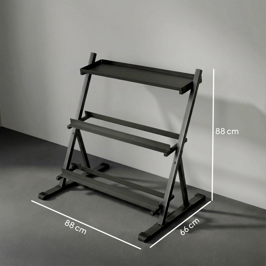 Porta manubri 3 livelli ¨C Minimal ¨C Nero