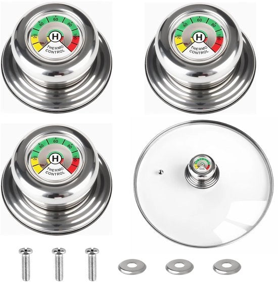 Maniglia multifunzione con termometro - unico pezzo - resistente al calore