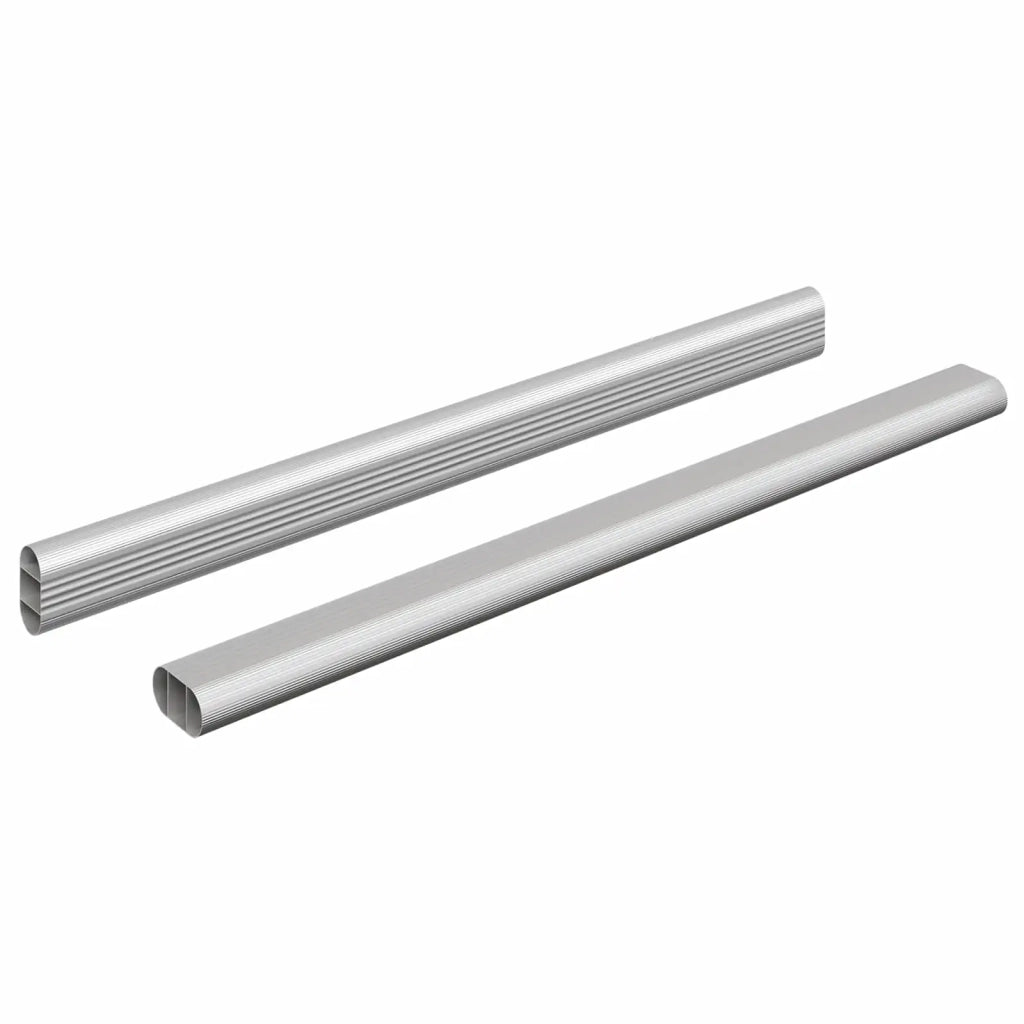 Asta per armadio 2 pz Argento 464 x 15 x 29 mm CFW8854218