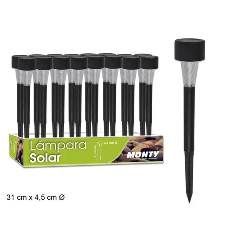 Lampada solare plastica 4,5x31 cm