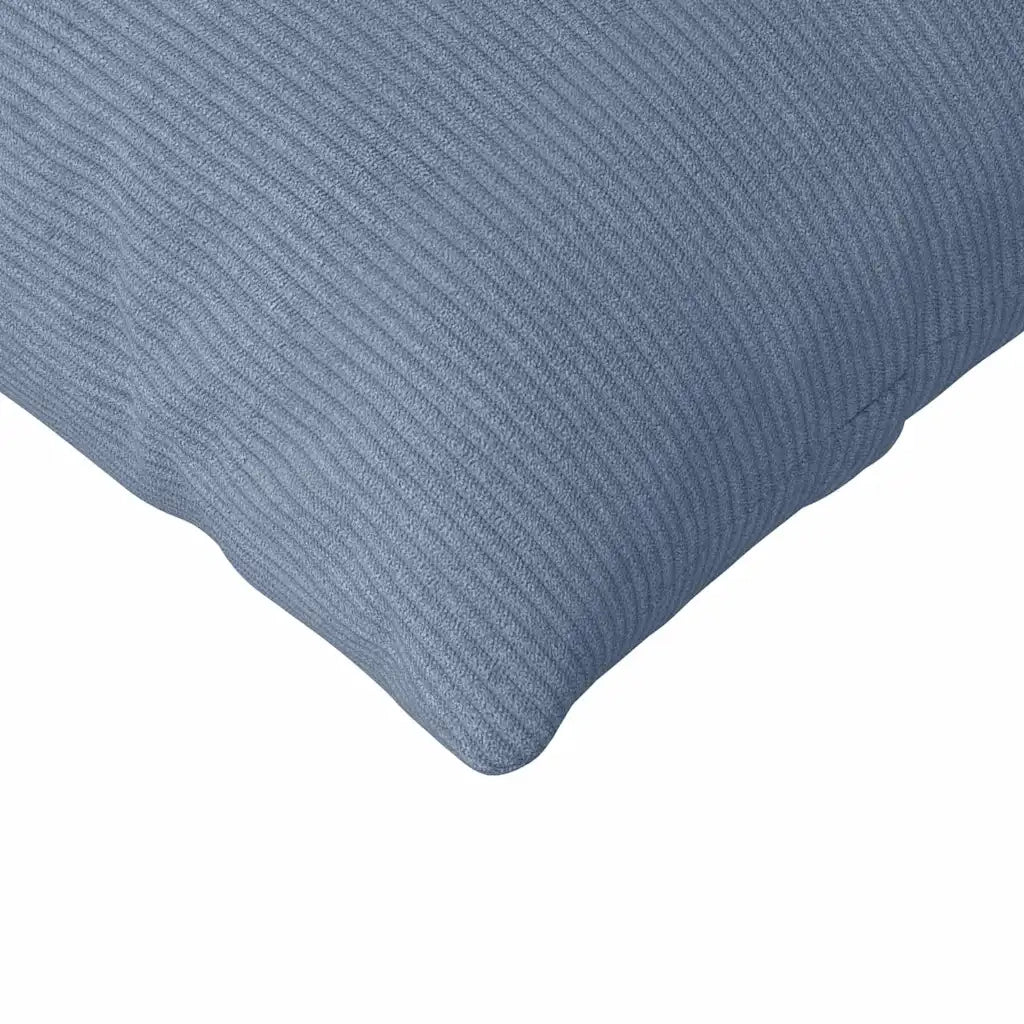 Cuscini da Divano 2 pz-Set di 2 Cuscini per Sofa Blu 145 x 40 cm Tessuto in Cords 505397