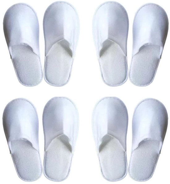 Slipper badanti 4 pezzi - Slipper antisfregio per casa - Scarpe per ospiti - Pantofola per hotel - Leggera - Materiale antibatterico - Pantofola