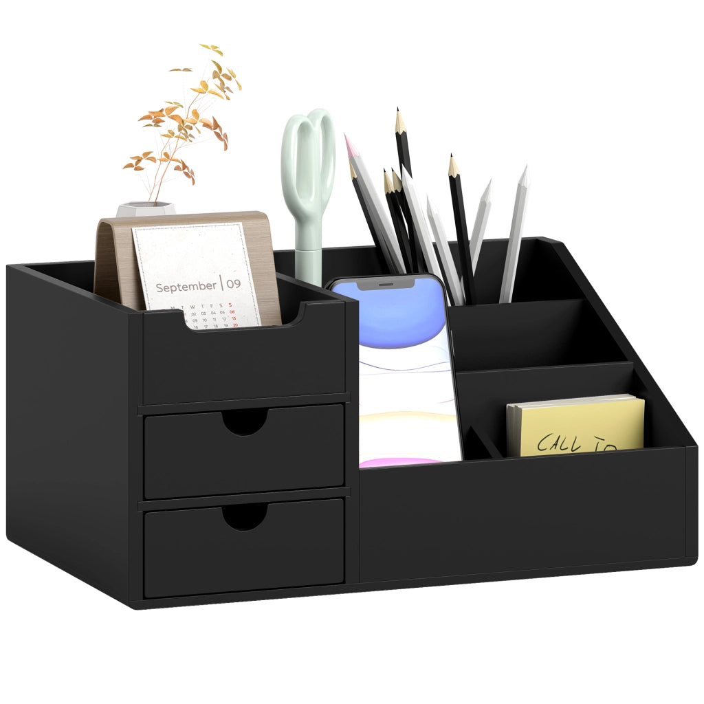 Scrivania con cassetti e ripiani ¨C Minimal ¨C nero