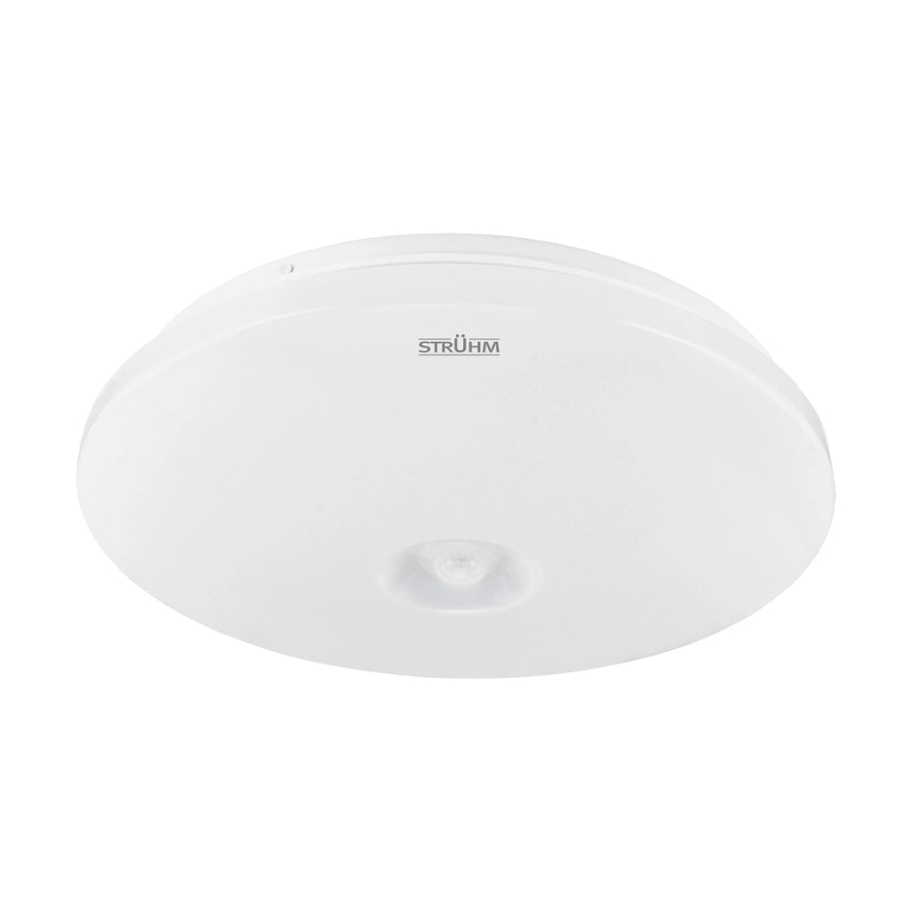Plafoniera LED Struhm Winyl bianca Ø25,5 12W PIR 4000K