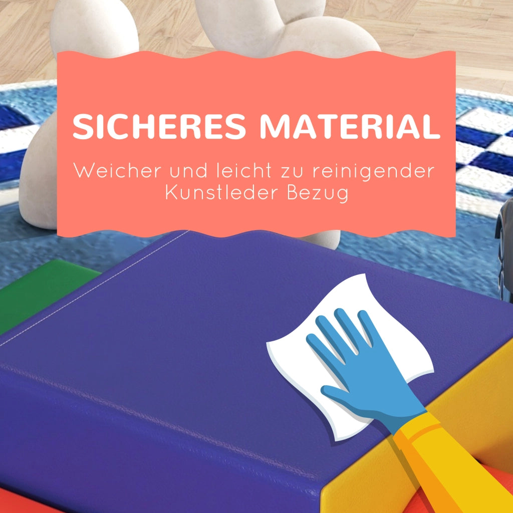 Set 4 blocchi morbidi per arrampicata e scivolo ¨C Minimal ¨C Multicolore