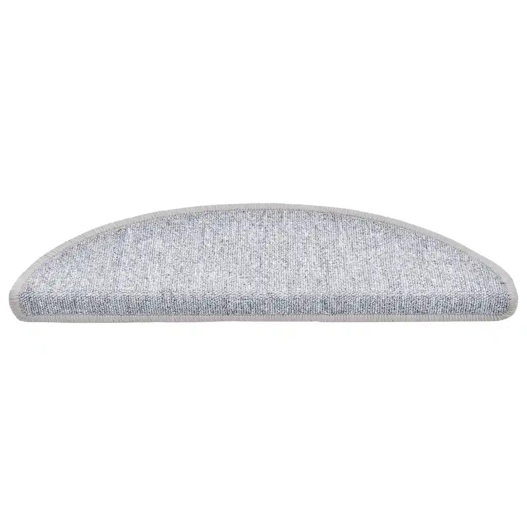 Tappetini per scale 30 pz 56x17x3 cm Grigio chiaro Semicircolari 3365736