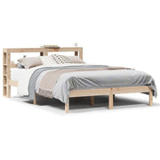 Letto matrimoniale | Letto per adulti | Letto senza Materasso 120x200 cm in Legno Massello di Pino