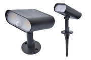 Applique esterno solare LED 7W sensori nera Lutec