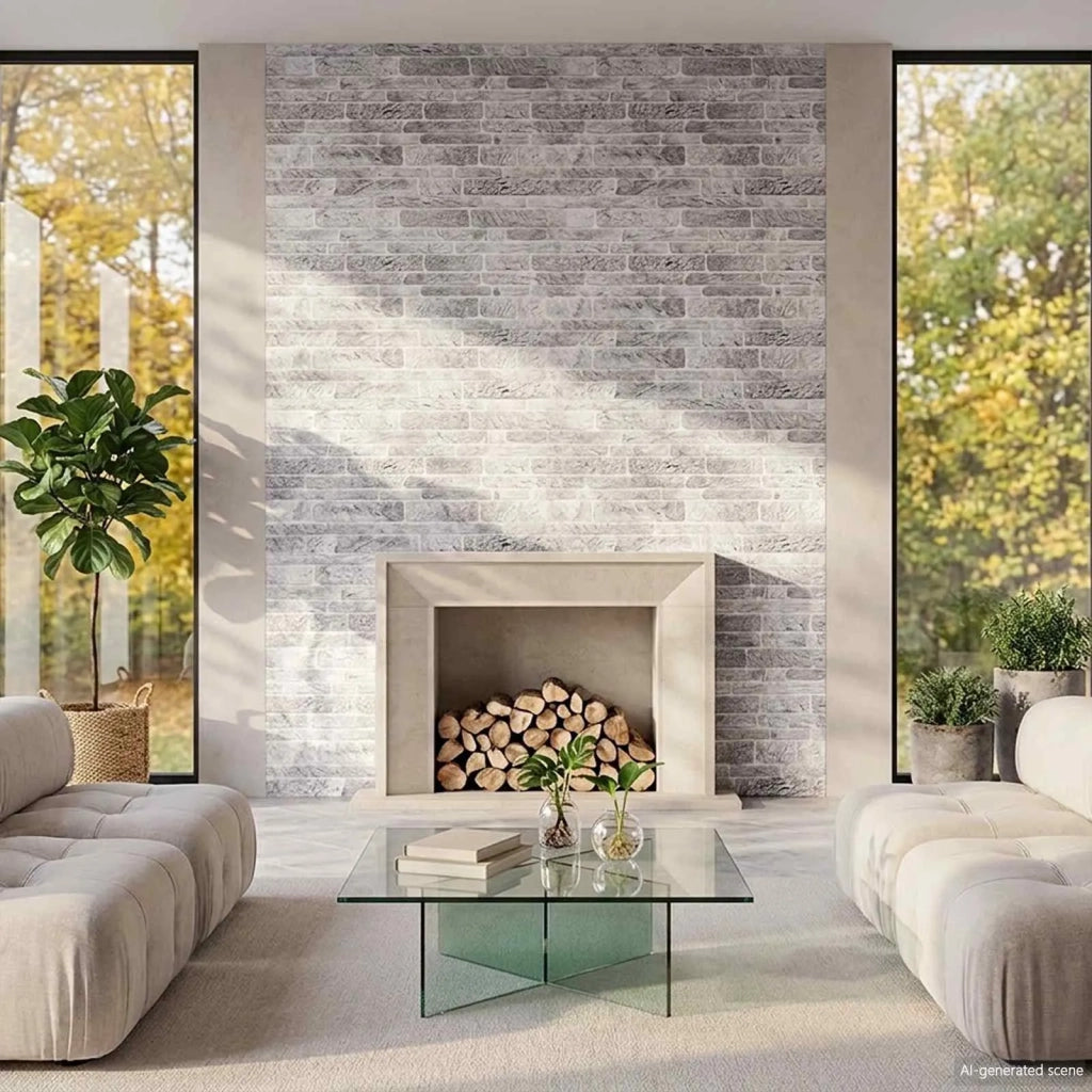 Pannelli da parete 10 pz 100 x 50 cm Grigio chiaro e bianco 42046106