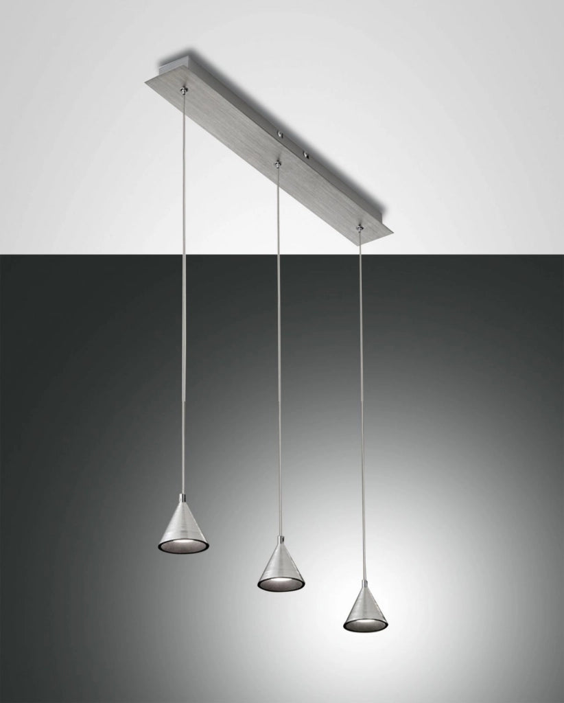 DELTA SOSPENSIONE 3 LUCI ALLUMINIO 3443-47-212
