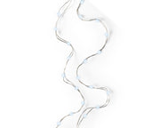 Micro luci LED fisse 195 cm, 40 Led argento