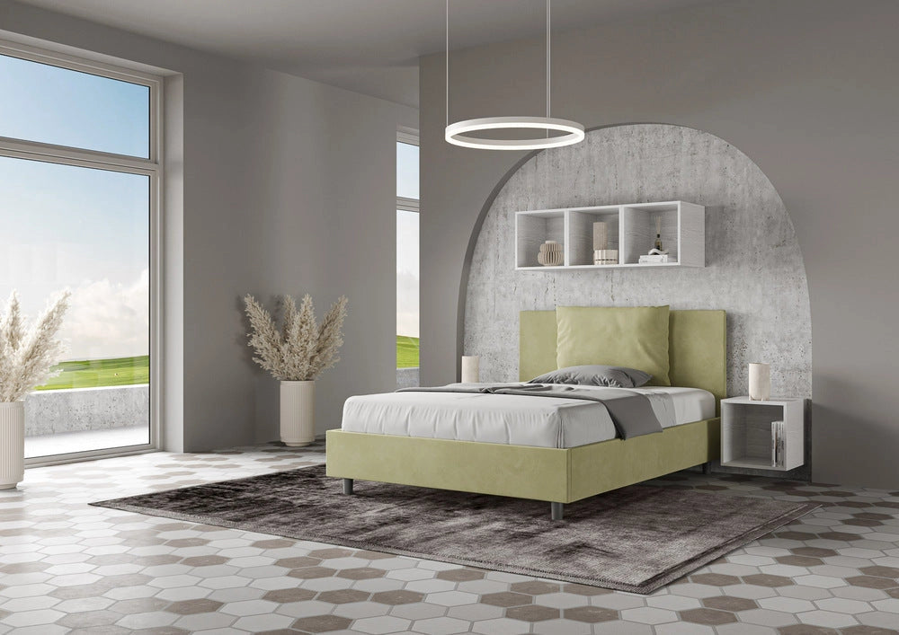Letto Matrimoniale Extra Large 200x210 cm Senza Rete Antea Tè Verde