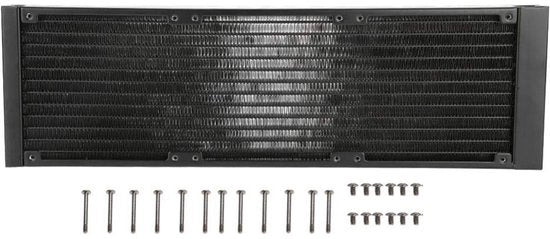 Scambiatore di calore per PC 360mm - Alluminio - 12 Tubi - Scambiatore di calore adattabile - Progettazione di sicurezza
