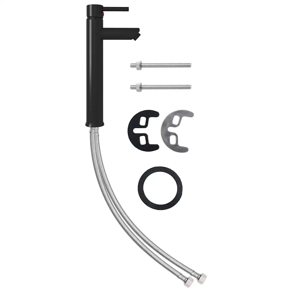 Lavandino Rubinetto e Piletta a Pressione-Lavabo-Lavello Vetro Temperato Oro 915877