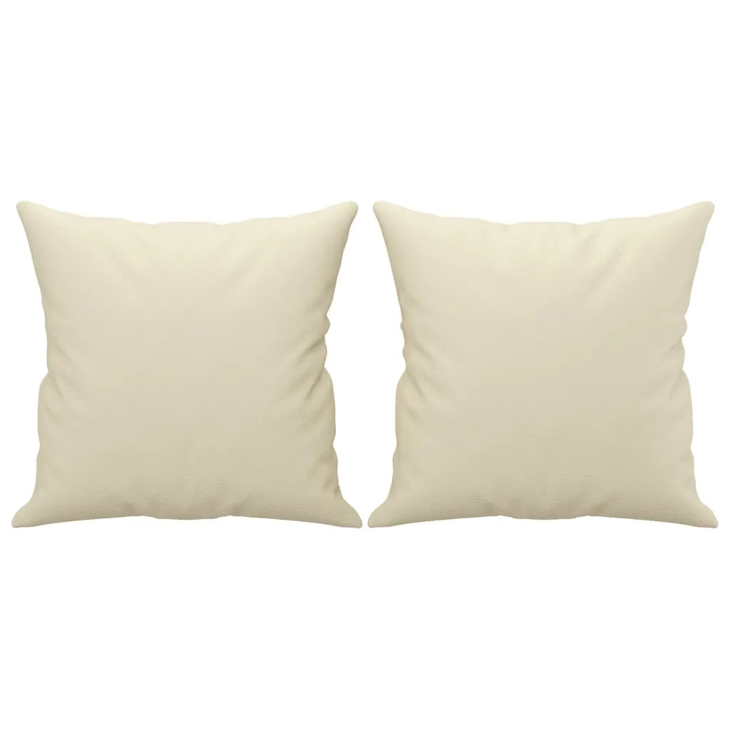 Divano a 3 Posti con Cuscini-Sofa 3 Posti con Cuscini Crema 180 cm in Similpelle