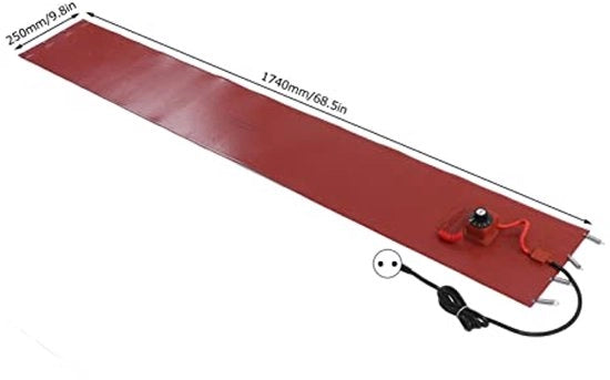 Riscaldatore a Tappetino per Barile in Metallo, 2000W, con Termoregolatore a 30-150℃, Riscaldatore per Barile, Tubo, Tubazione (24,5x17,4m)