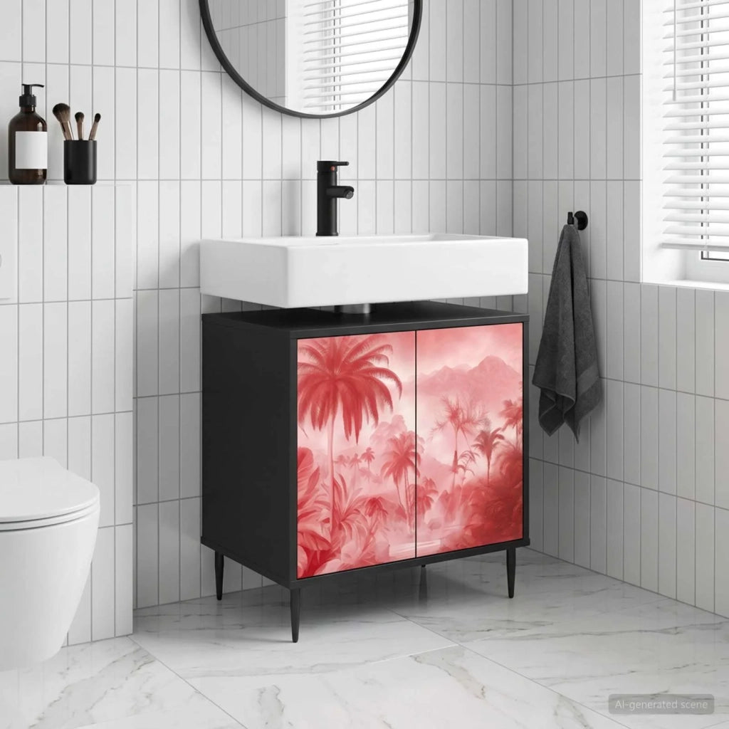 Mobile da Bagno AACHEN Rovere Nero 60 x 40 x 61 cm 8007426