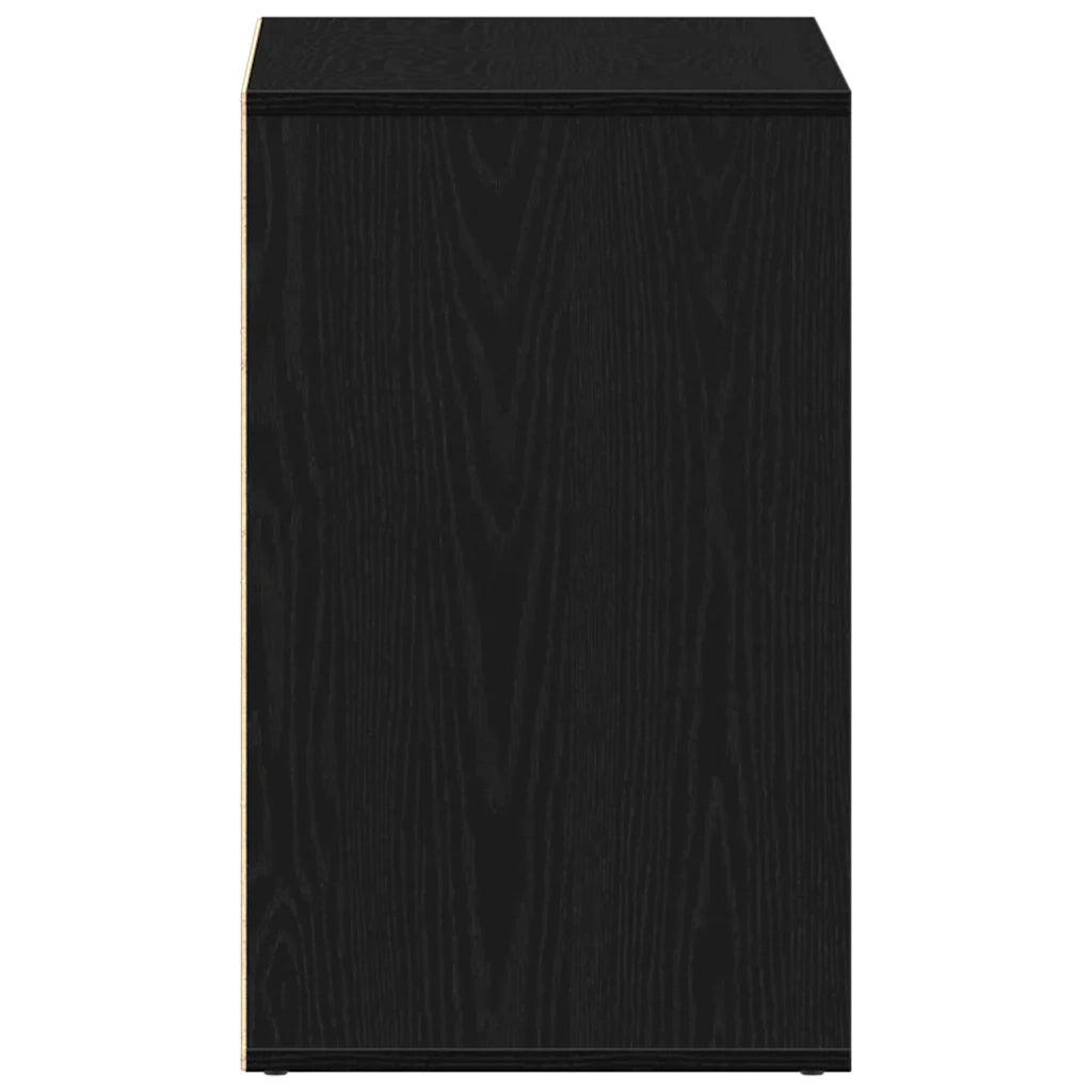 Mobiletto Cosmetico con lo scaffale Rovere Nero 80 x 40 x 65 cm 862788