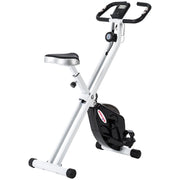 Cyclette Pieghevole Magnetica 8 Livelli Display LCD 97x43x110 cm Nero