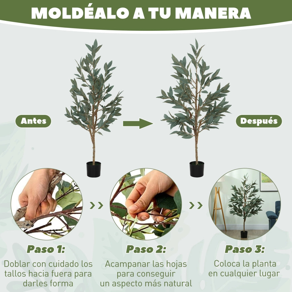 Albero Artificiale di Alloro 150 cm Verde ¨C Minimal