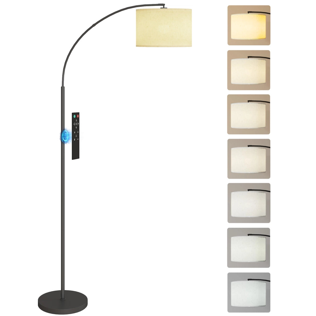 Lampada da terra con telecomando ¨C Minimal ¨C nero