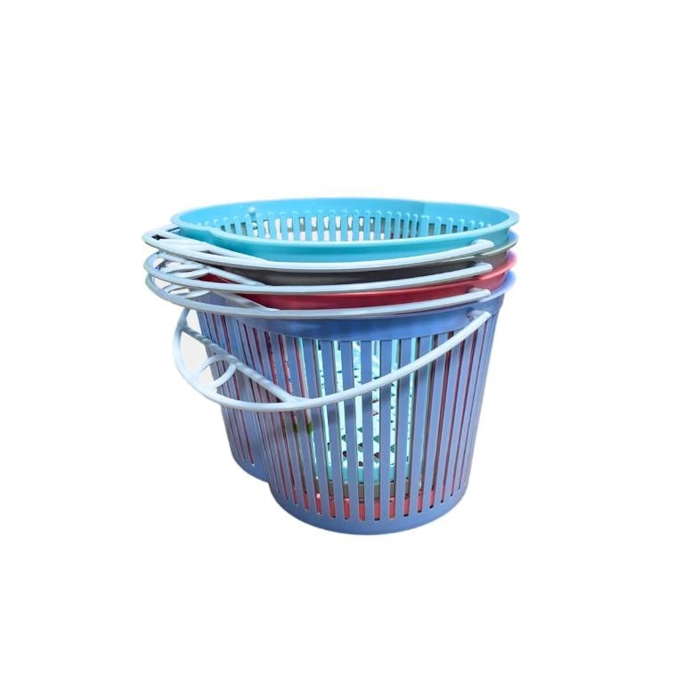 1 Pezzo Cestino Portamollette con Manico e Gancio 24 x 17,5 x 14 cm Vari Colori