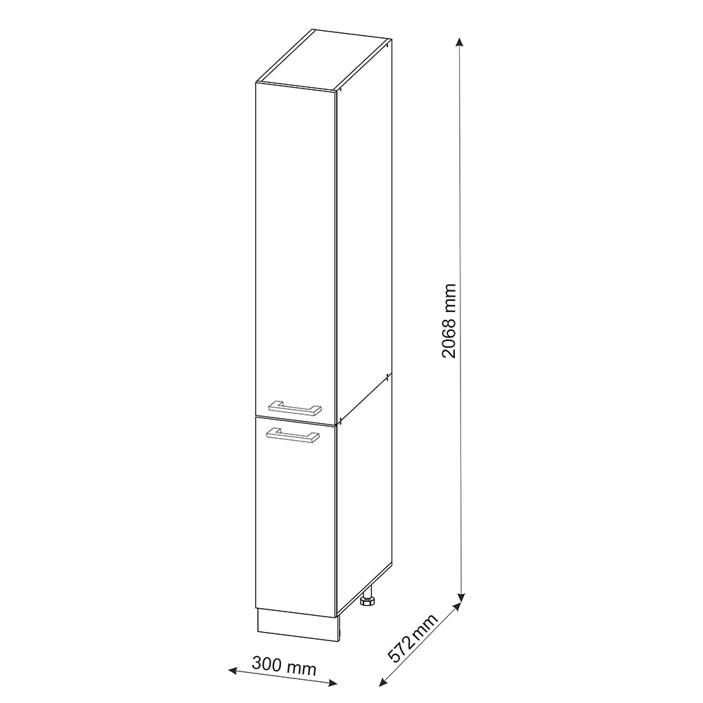 Vicco Dispensa universale Sonoma 30 cm con porte