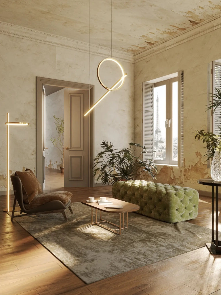Lampada a sospensione oro Lozanna LED 18W Maxlight