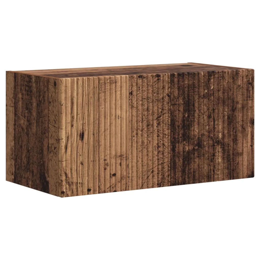Set di Mobiletto da TV a Parete 4 pcs Legno vecchio