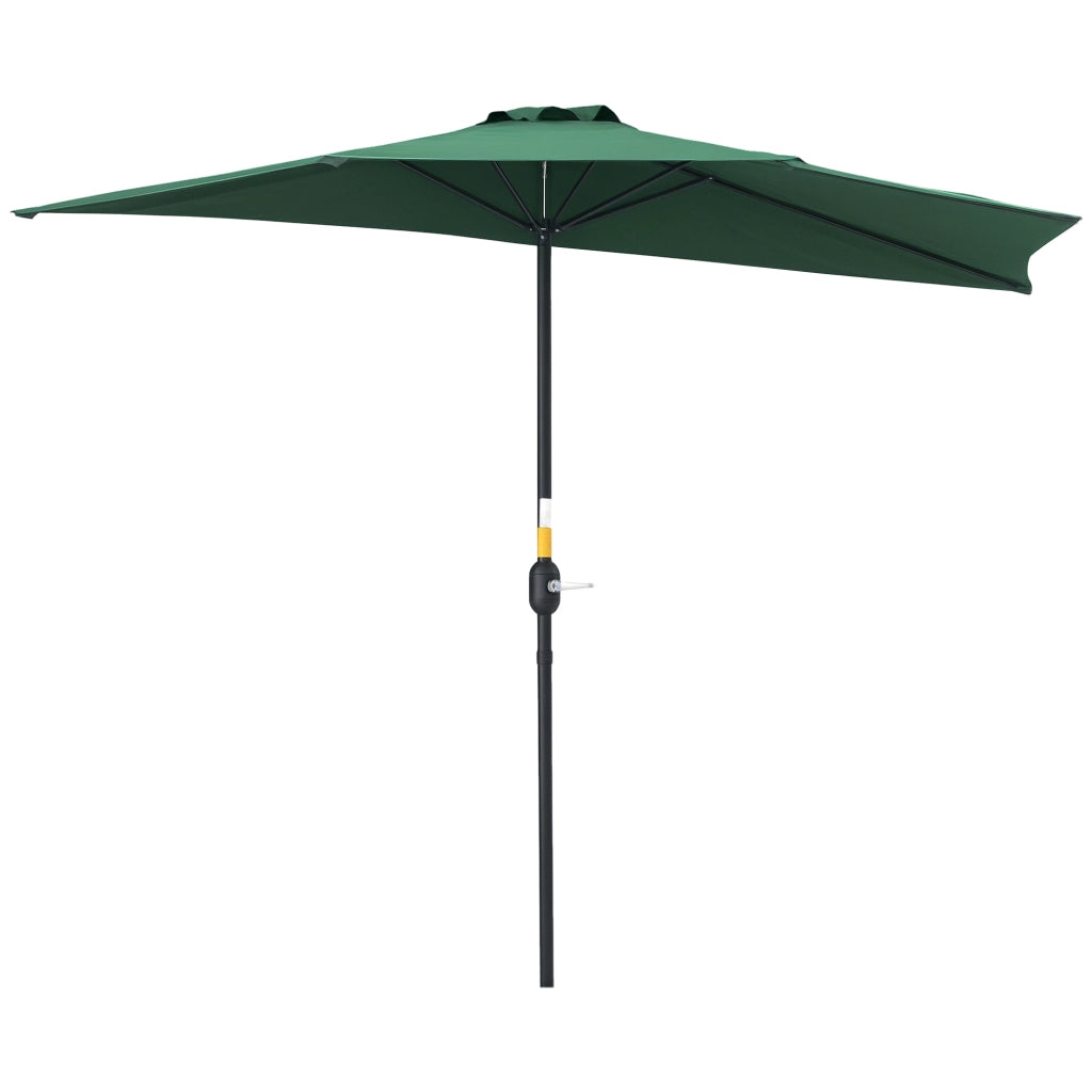 Ombrellone da balcone ? 2,7 m ¨C Minimal ¨C verde metallo poliestere