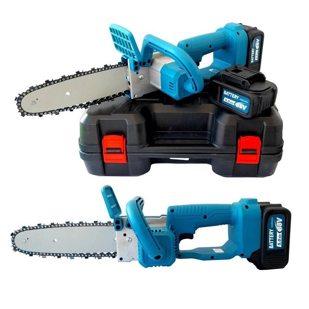 Trade Shop - Elettrosega Sega Elettrica A Batteria Cordless 21 V 5.0ah Lama 20 Cm + Valigia -